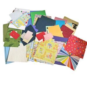Scrap Crafting Paper Cardstock Textured Simple Assortment Of 100 Lot 6